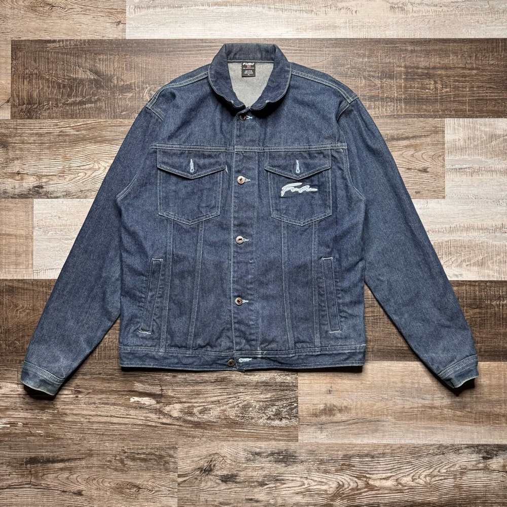 Vintage 2000s Y2K Fubu Denim Jacket Size Extra Large Hip Hop Mens